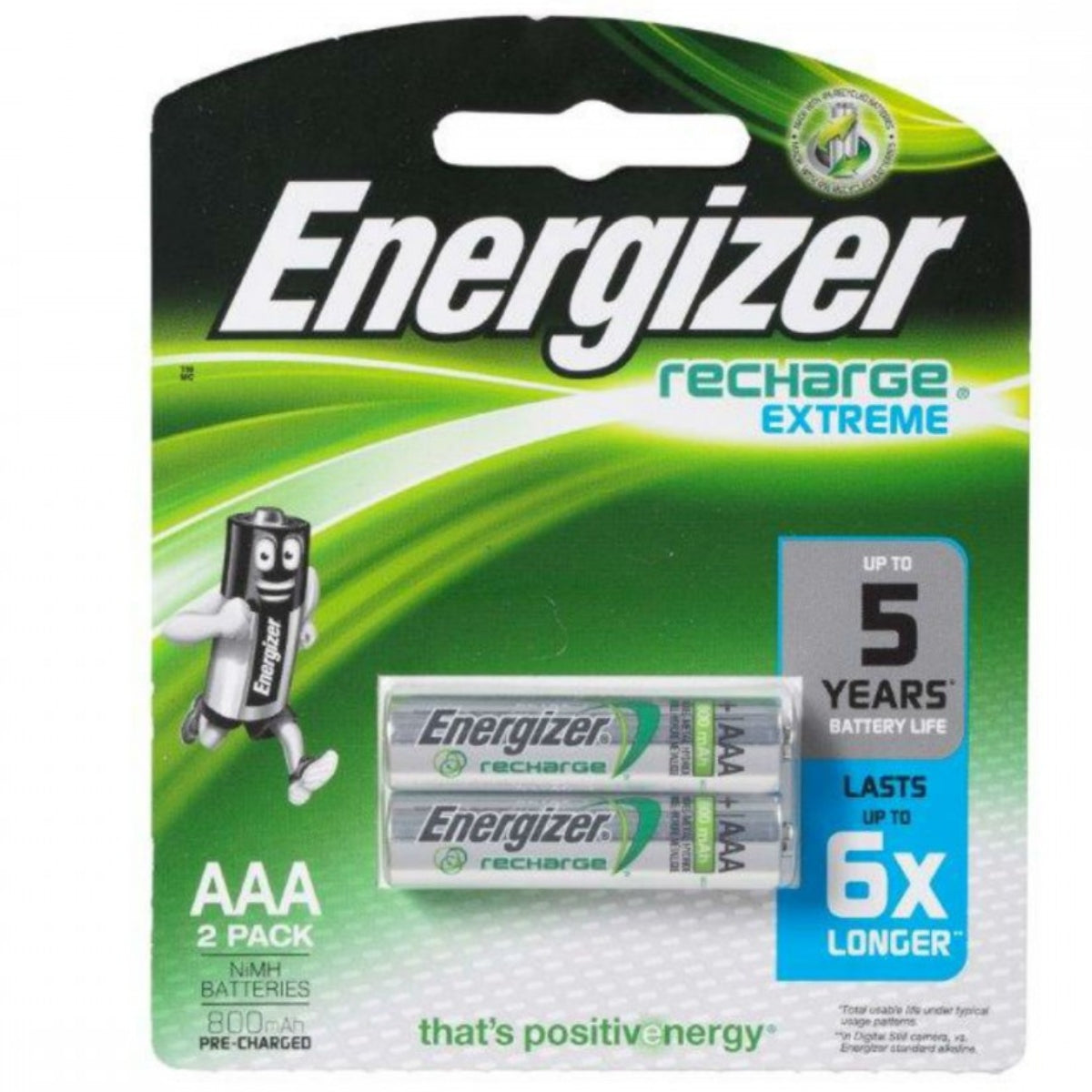 מארז 2 סוללות נטענות  Energizer Extreme AAA