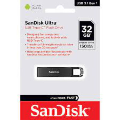 זיכרון-נייד-sandisk-ultra-usb-type-c-z460-32gb