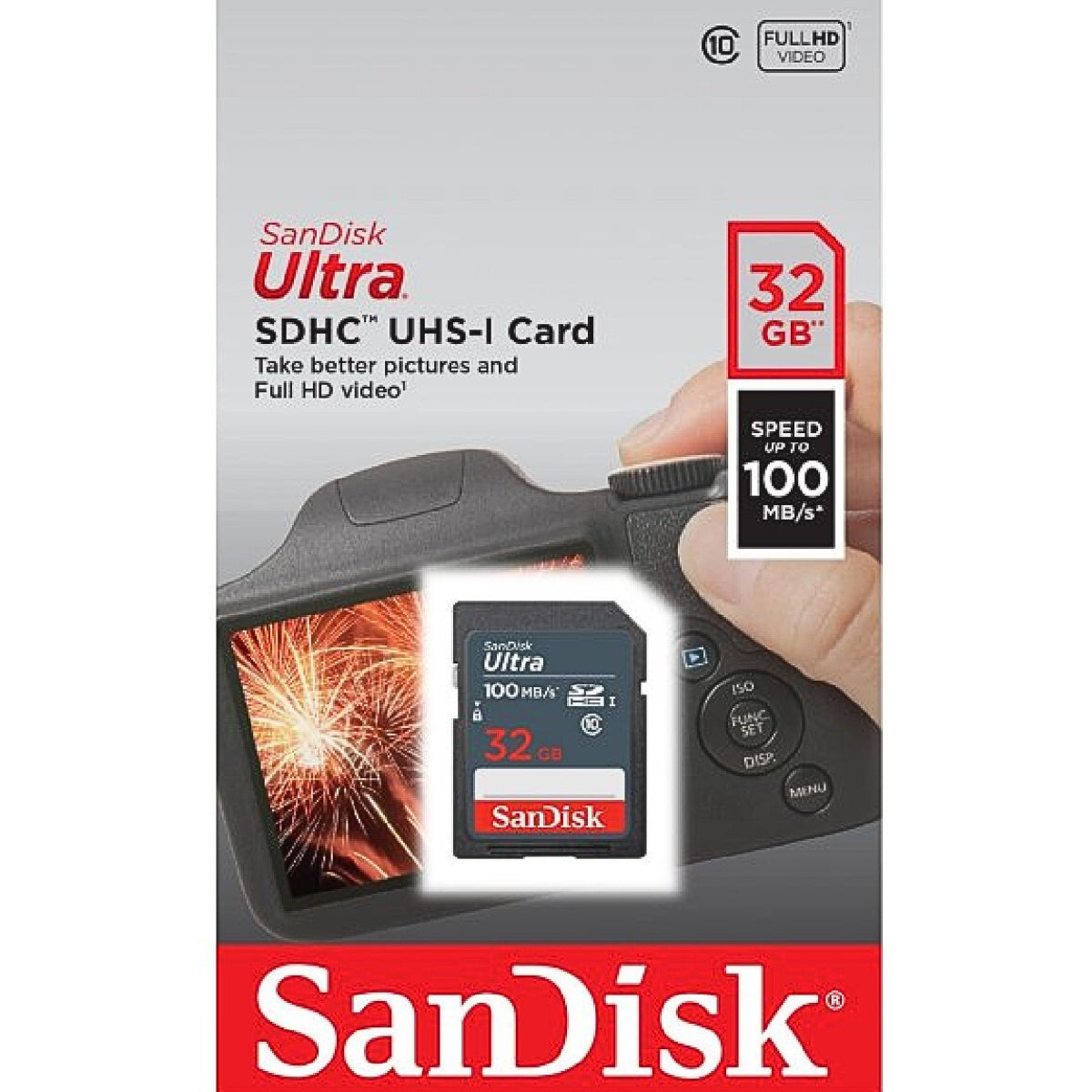 כרטיס זיכרון SanDisk Ultra 32GB SDHC Memory Card 100MB/s