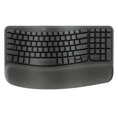 מקלדת-ארגונומית-אלחוטית-logitech-wave-keys