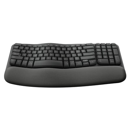 מקלדת-ארגונומית-אלחוטית-logitech-wave-keys