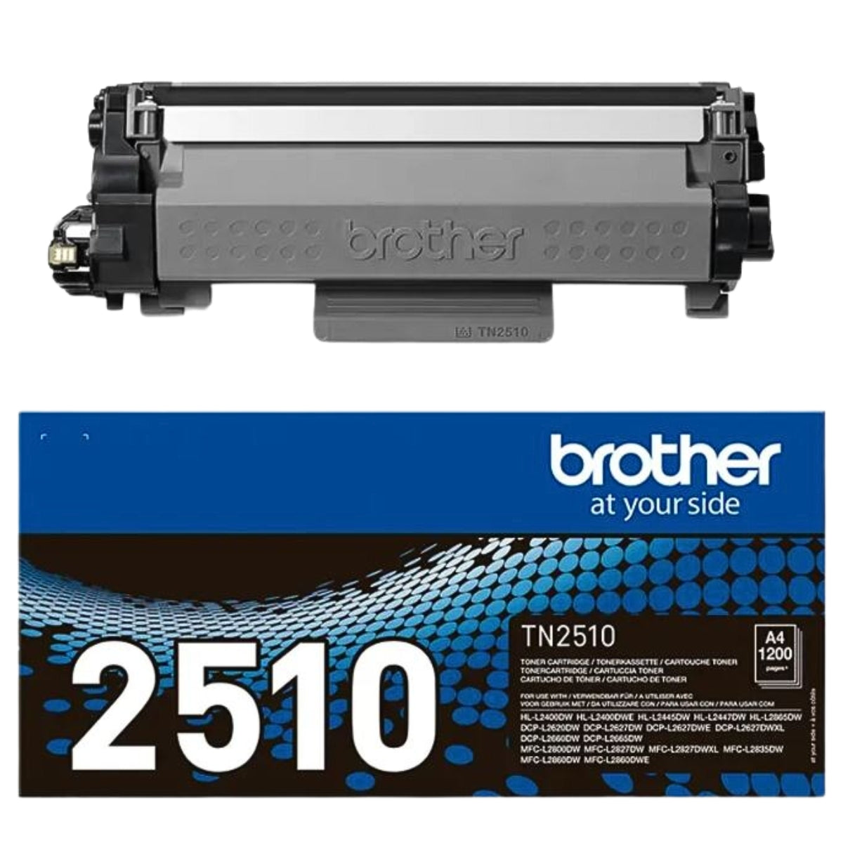 טונר שחור עד 1,200 דף  Brother TN-2510