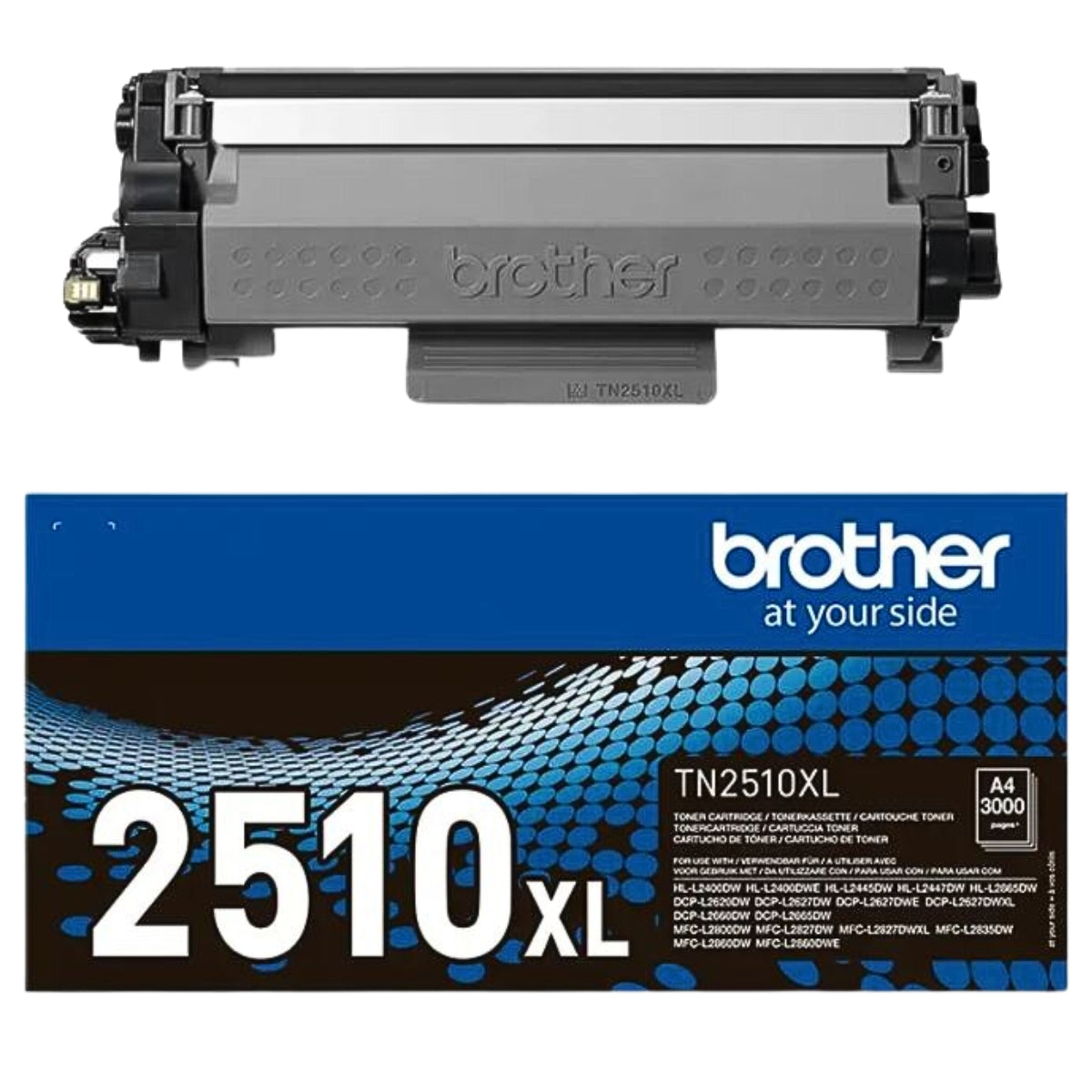 טונר שחור עד 3,000 דף Brother TN-2510XL