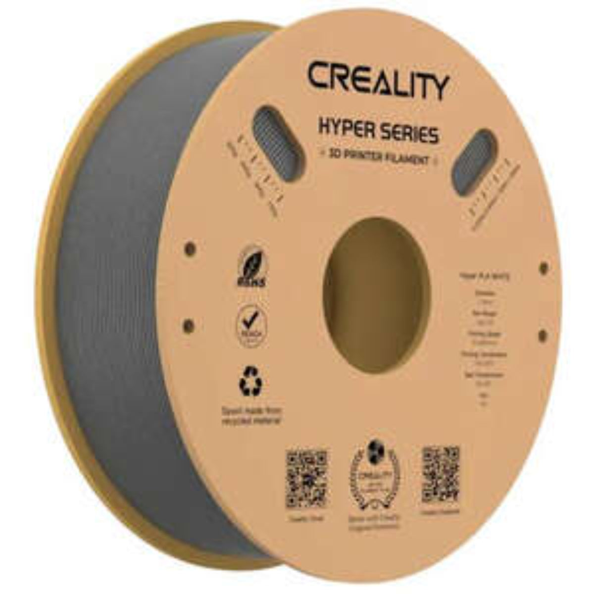 סליל הדפסה (פילמנט) לבן 1.75 מ"מ/1 ק"ג דגם Creality Hyper PLA