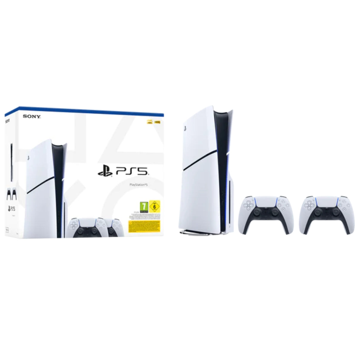 קונסולה PS5 SLIM BLU-RAY עם 2 בקרים