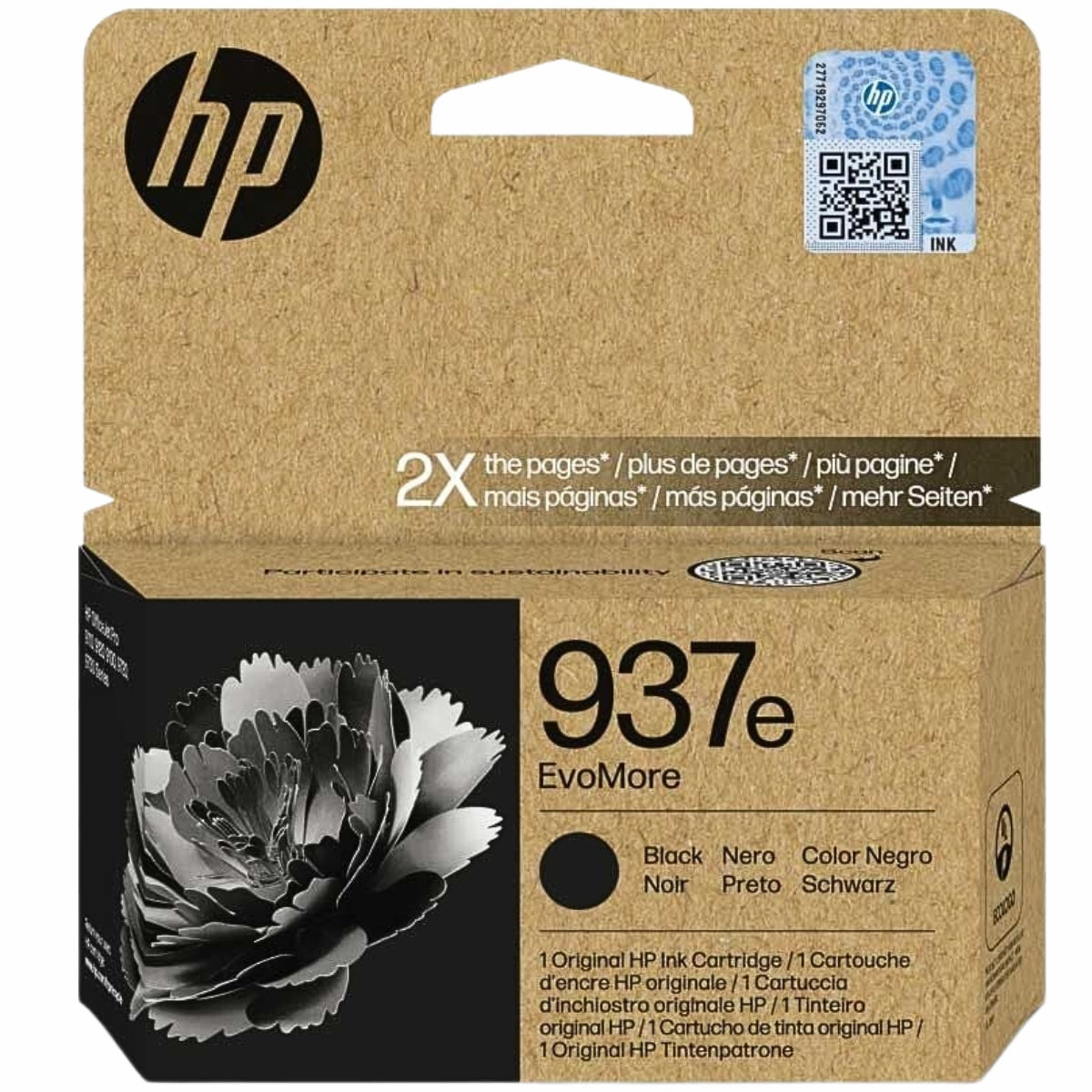 ראש דיו שחור  HP 937E XL 4S6W9NE