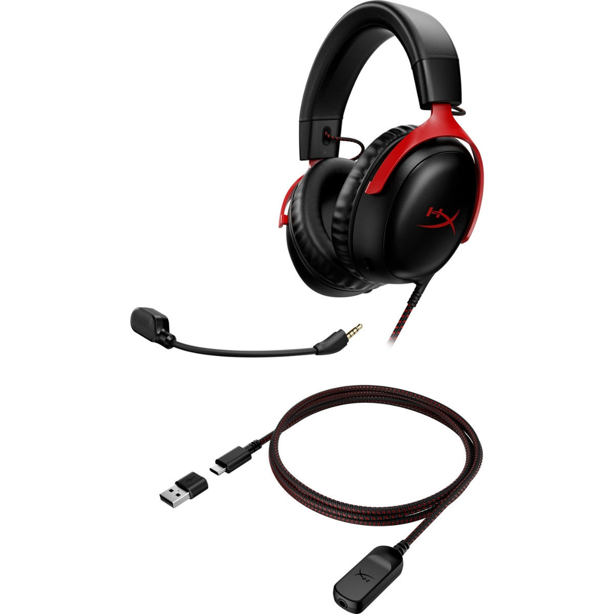 אוזניות גיימינג חוטיות  HyperX Cloud III שחור/אדום _3