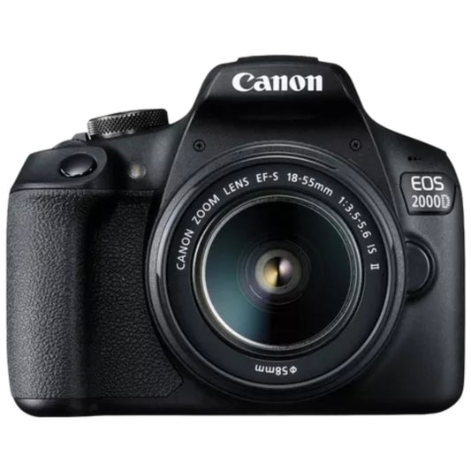 מצלמת רפלקס דיגיטלית Canon DSLR 2000D BK + עדשה EF18-55 SEE DC