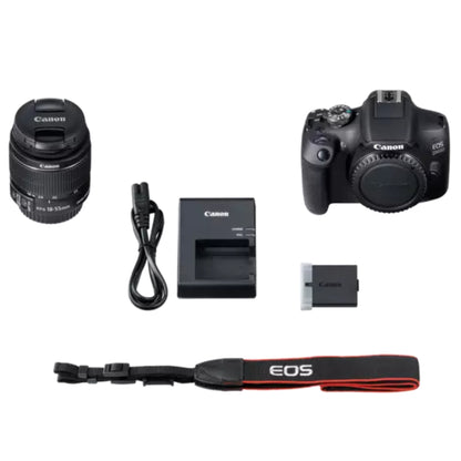 מצלמת רפלקס דיגיטלית Canon DSLR 2000D BK + עדשה EF18-55 SEE DC