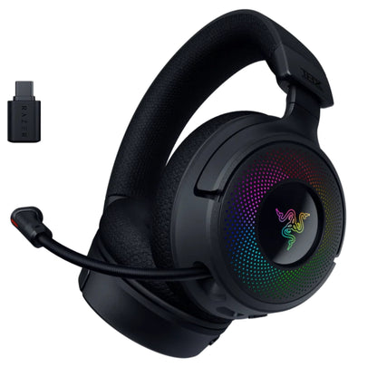 אוזניות גיימינג אלחוטיות Razer Kraken V4 RGB  PS/X/PC  שחור