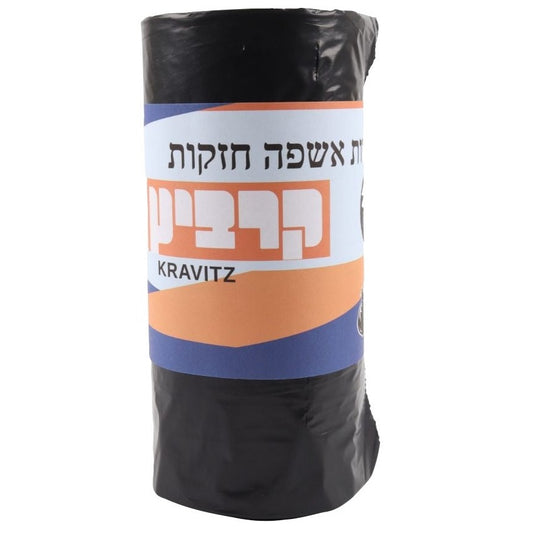 25 שקיות אשפה LD בצבע שחור בגודל 75x90 ס"מ