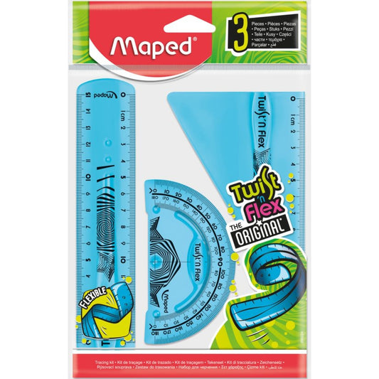 סט הנדסה גמיש 3 פריטים מעורב צבעים Maped