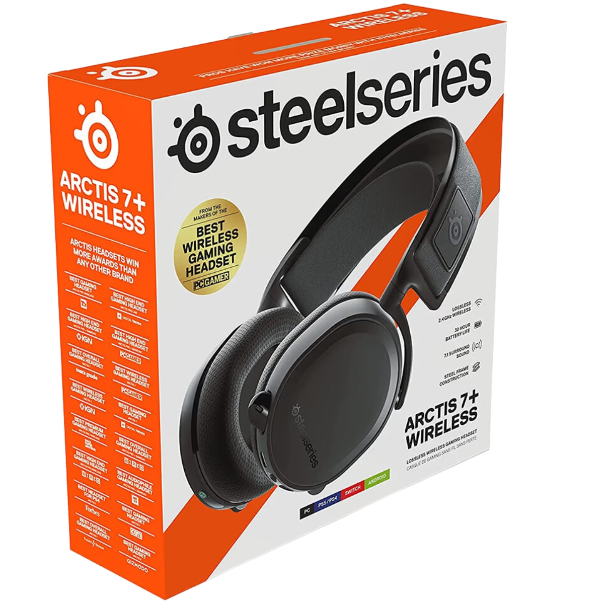 אוזניות גיימינג +Steelseries Arctis 7 שחור