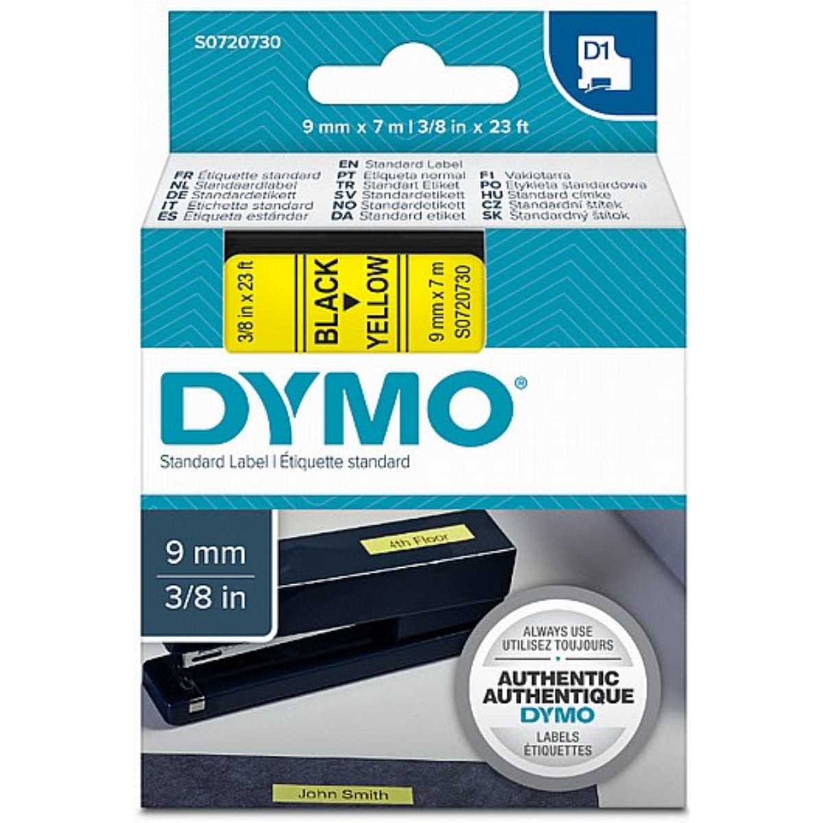 סרט-שחור-על-רקע-צהוב-dymo-dx40918