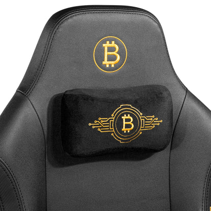 כיסא גיימינג Dragon GT Magnet DLX Bitcoin שחור זהב