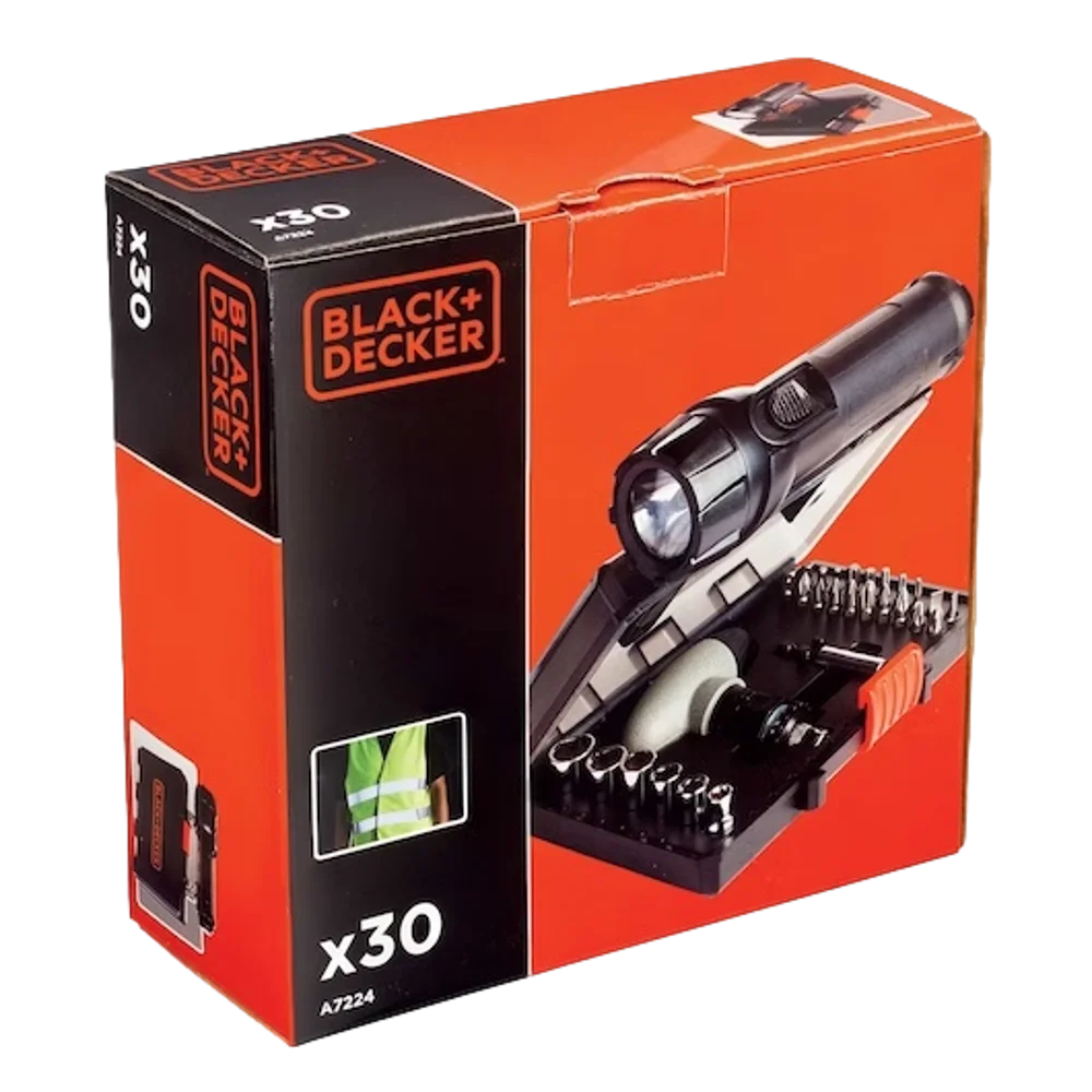 ערכת SOS עם פנס דגם A7224-XJ מבית BLACK+DECKER