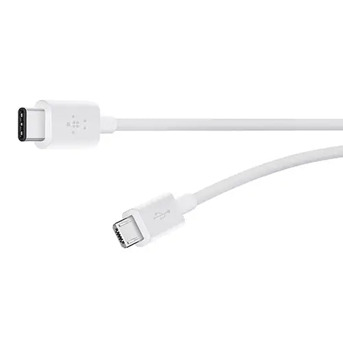 כבל USB-C 2.0 ל- Micro USB 3A Belkin לבן