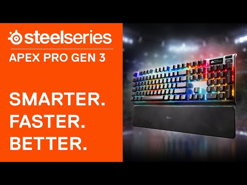 מקלדת גיימינג מכאנית אלחוטית SteelSeries Apex ProGen 3 TKL