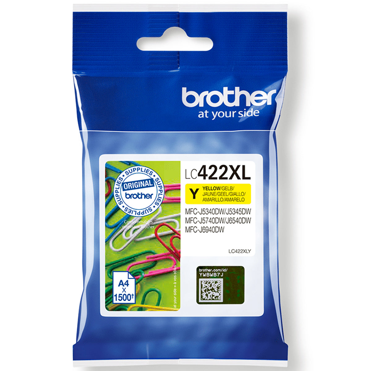 ראש דיו צהוב Brother LC422XL